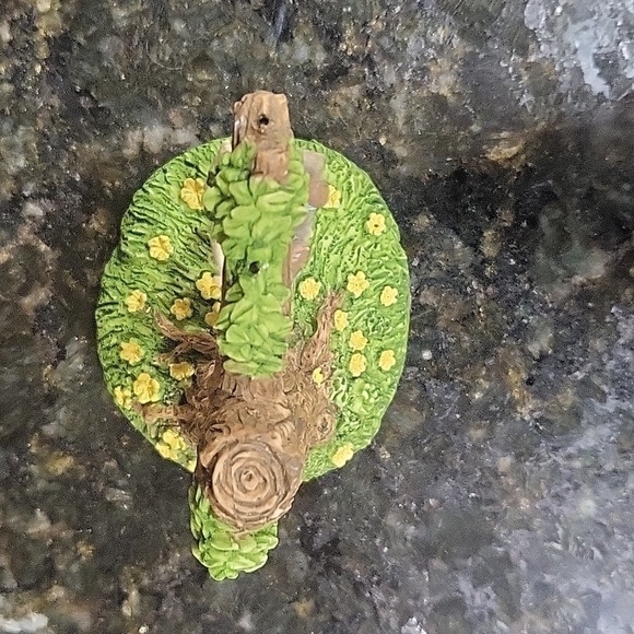 VINTAGE Easter Village Boy Bunny on Swing Miniature - Picture 5 of 5